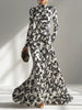 Nikita - Black & White Patterned Wrap Dress