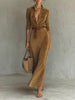 Aurelia | Belted Suede Dress