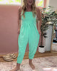 Sleeveless Square-Neck Fitted Jumpsuit