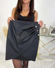 Faux Leather Hip Skirt
