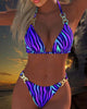 Trendy Ombre Print Bikini Swimsuit