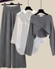 Solid Colour Three-Piece Cross-Style Set