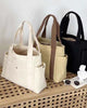 Large-Capacity Canvas Tote with Double Handles