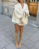 Buttoned V-Neck Cardigan in Solid Colour