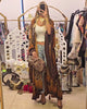 Leopard Print Coat with Batwing Sleeves