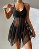High-Waisted Two-Piece Tankini with Swim Shorts