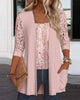 Faux Two-Piece Patchwork Top