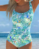 Botanical Print One-Piece Swimsuit