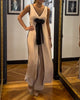 Elegant Sleeveless Bow-Tie Two-Piece Set