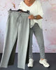 Casual Solid Colour Pants with Drawstring and Pocket