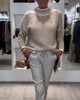 Versatile Two-Tone Mock-Neck Sweater