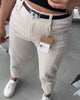 High-Waist Casual Straight Leg Pants