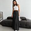 Elora | Black Slim Long Skirt