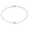 White Gold Diamond Stone Bracelet