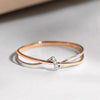 Rose Gold & Silver Intertwined Ring