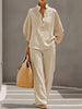 Maribel | Linen Batwing Top & Pants Set