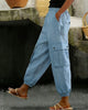 Casual Drawstring Cargo Pocket Pants