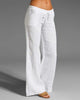 Solid Colour Wide-Leg Pants