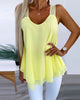 Solid Sleeveless Top with Lace-Up Detail