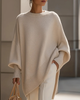 Loose Mid-Length Crew-Neck Sweater