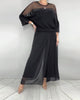 Relaxed Openwork Knit Blouse