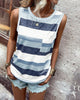 Casual Striped-Print Tank Top