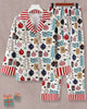 Printed Casual Loungewear Two-Piece Set