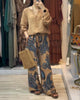 Long-Sleeve Printed Casual Two-Piece Set