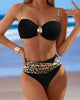 Leopard Print Two-Piece Swimsuit