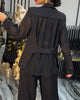 Elegant Solid Colour Coat with Collar