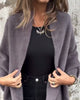 Casual Solid Colour Cardigan with Fringe