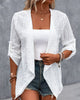 Elegant Cutout Cardigan in Solid Colour
