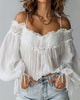 Off-Shoulder Camisole Top with Lace and Tassels