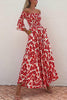 Ingrid | Off Shoulder Bell Sleeves Maxi Dress