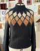 Geometric Diamond Jacquard Sweater