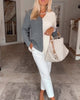 V-Neck Colour-Block Sweater