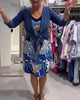 Printed Cami Dress & Coat Two-Piece Set