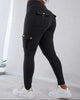 High-Waist Quick-Dry Pants with Pocket