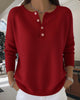 Solid Colour Long-Sleeve Buttoned Cardigan