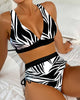 Printed High-Waisted Two-Piece Bikini