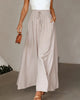 High-Waist Solid Colour Pants