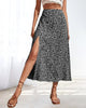 Mid-Rise Skirt with Slit