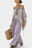 Zandrel | Off-Shoulder Top & Striped Pants