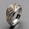 Gold & Silver Openwork Ring