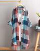 Long-Sleeve Shirt with Plaid Print