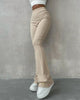 Solid Colour Slim Micro-Flare Pants