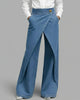 Trendy Wide-Leg Denim Pants
