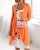 Long-Sleeve Floral Patchwork Print Coat and Dress Set