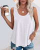 Loose-Fit Round-Neck Sleeveless Tank Top
