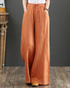High-Waist Wide-Leg Solid Colour Pants